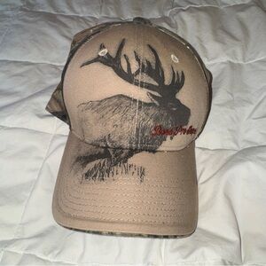 Men’s bass pro baseball cap camo and tan one size